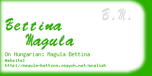 bettina magula business card